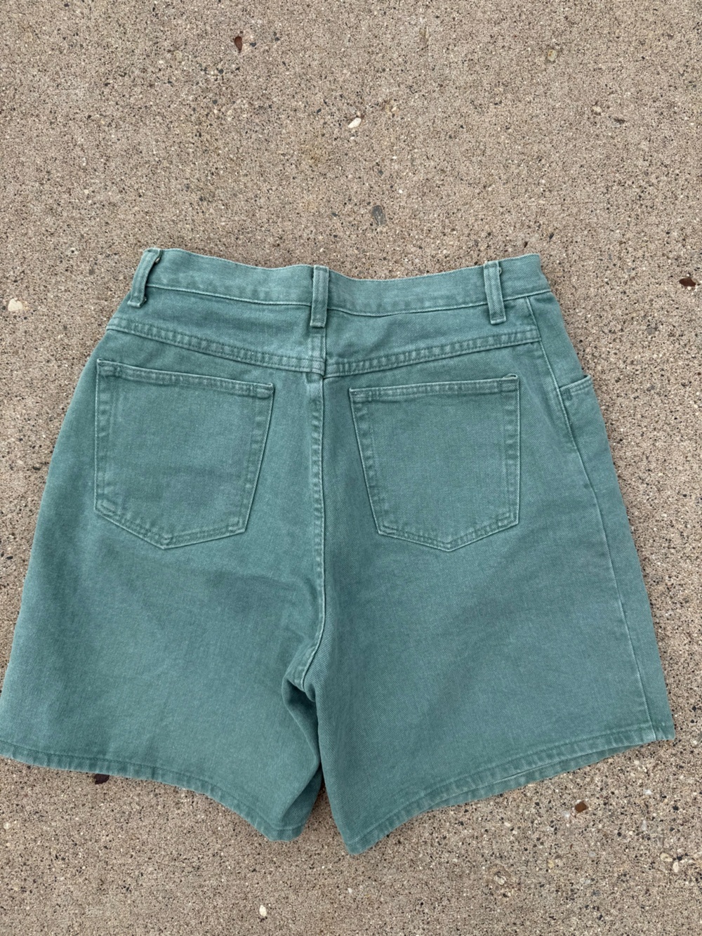 Vintage Wrangler Women’s High Rise 100% Cotton Jean Shorts in Sage Green